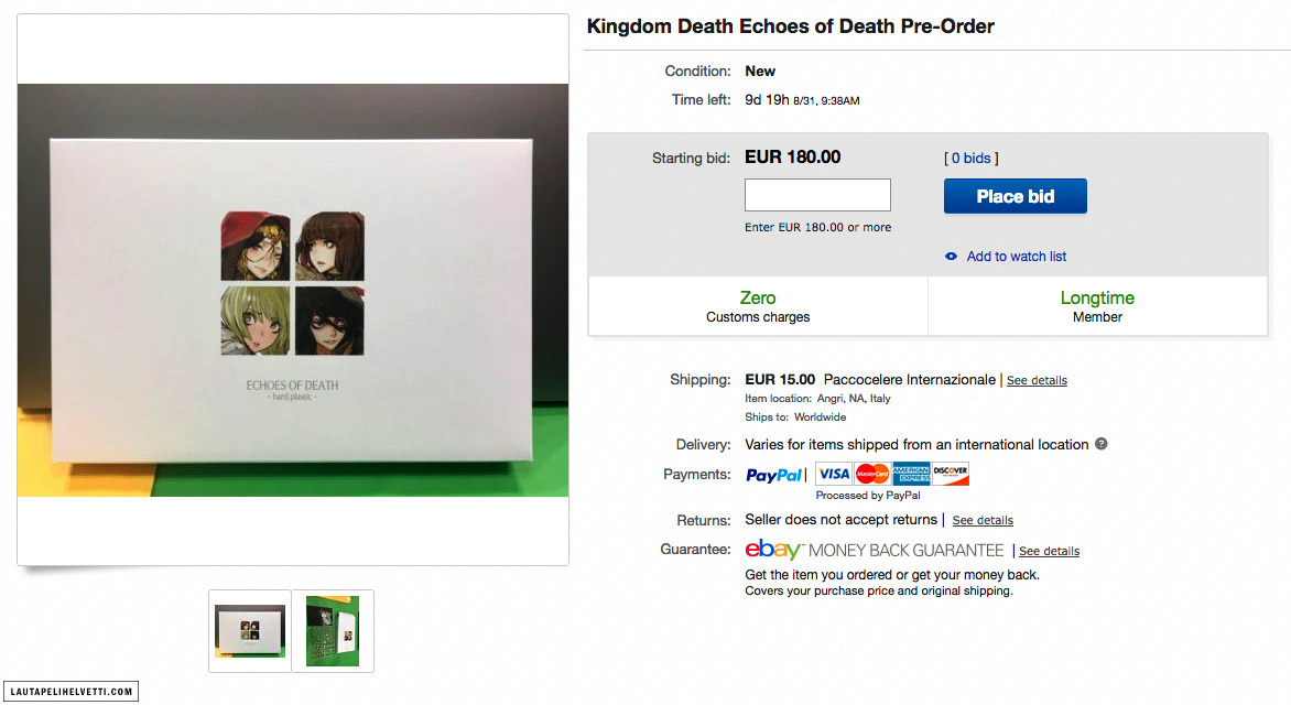 Kingdom Death: Monster — Echoes of Death, eBay